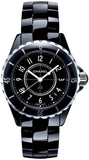 Buy Shop Chanel J12 Quartz Ceramic Black Dial Black Steel Strap Watch for Women - J12 H0682 USA Online