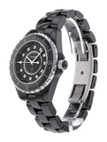 Buy Shop Chanel J12 Quartz Diamonds Black Dial Black Steel Strap Watch for Women - J12 H1625 USA Online