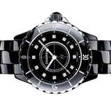 Buy Shop Chanel J12 Quartz Diamonds Black Dial Black Steel Strap Watch for Women - J12 H1625 USA Online