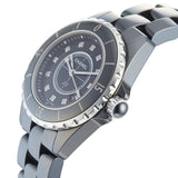 Buy Shop Chanel J12 Quartz Diamonds Black Dial Black Steel Strap Watch for Women - J12 H1625 USA Online