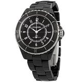 Buy Shop Chanel J12 Quartz Diamonds Black Dial Black Steel Strap Watch for Women - J12 H1625 USA Online