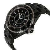 Buy Shop Chanel J12 Quartz Diamonds Black Dial Black Steel Strap Watch for Women - J12 H1625 USA Online