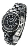 Buy Shop Chanel J12 Quartz Diamonds Black Dial Black Steel Strap Watch for Women - J12 H1625 USA Online
