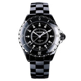 Buy Shop Chanel J12 Quartz Diamonds Black Dial Black Steel Strap Watch for Women - J12 H1625 USA Online