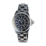 Buy Shop Chanel J12 Quartz Diamonds Black Dial Black Steel Strap Watch for Women - J12 H1625 USA Online