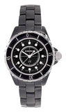 Buy Shop Chanel J12 Quartz Diamonds Black Dial Black Steel Strap Watch for Women - J12 H1625 USA Online