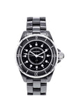 Buy Shop Chanel J12 Quartz Diamonds Black Dial Black Steel Strap Watch for Women - J12 H1625 USA Online