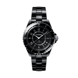 Buy Shop Chanel J12 Quartz Diamonds Black Dial Black Steel Strap Watch for Women - J12 H1625 USA Online