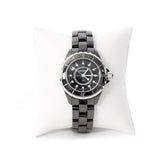 Chanel J12 Quartz Diamonds Black Dial Black Steel Strap Watch for Women - J12 H1625
