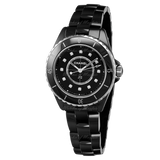 Buy Shop Chanel J12 Quartz Diamonds Black Dial Black Steel Strap Watch for Women - J12 H5701 USA Online