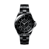 Buy Shop Chanel J12 Quartz Diamonds Black Dial Black Steel Strap Watch for Women - J12 H5701 USA Online