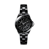 Buy Shop Chanel J12 Quartz Diamonds Black Dial Black Steel Strap Watch for Women - J12 H5701 USA Online