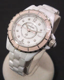 Buy Shop Chanel J12 Quartz Diamonds Ceramic White Dial White Steel Strap Watch for Women - J12 H4466 USA Online