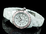 Buy Shop Chanel J12 Quartz Diamonds Ceramic White Dial White Steel Strap Watch for Women - J12 H4466 USA Online