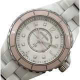 Buy Shop Chanel J12 Quartz Diamonds Ceramic White Dial White Steel Strap Watch for Women - J12 H4466 USA Online