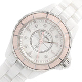 Buy Shop Chanel J12 Quartz Diamonds Ceramic White Dial White Steel Strap Watch for Women - J12 H4466 USA Online
