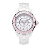 Buy Shop Chanel J12 Quartz Diamonds Ceramic White Dial White Steel Strap Watch for Women - J12 H4466 USA Online