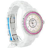 Buy Shop Chanel J12 Quartz Diamonds Mother of Pearl White Dial White Steel Strap Watch for Women - J12 H3243 USA Online