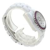 Buy Shop Chanel J12 Quartz Diamonds Mother of Pearl White Dial White Steel Strap Watch for Women - J12 H3243 USA Online