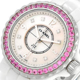 Buy Shop Chanel J12 Quartz Diamonds Mother of Pearl White Dial White Steel Strap Watch for Women - J12 H3243 USA Online
