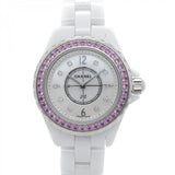 Buy Shop Chanel J12 Quartz Diamonds Mother of Pearl White Dial White Steel Strap Watch for Women - J12 H3243 USA Online