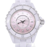Buy Shop Chanel J12 Quartz Diamonds Pink Dial White Steel Strap Watch for Women - J12 H5513 USA Online