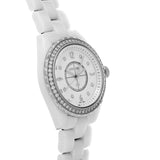 Buy Shop Chanel J12 Quartz Diamonds White Dial White Steel Strap Watch for Women - J12 H3110 USA Online
