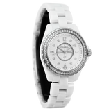 Buy Shop Chanel J12 Quartz Diamonds White Dial White Steel Strap Watch for Women - J12 H3110 USA Online