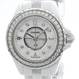 Buy Shop Chanel J12 Quartz Diamonds White Dial White Steel Strap Watch for Women - J12 H3110 USA Online