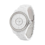 Buy Shop Chanel J12 Quartz Diamonds White Dial White Steel Strap Watch for Women - J12 H3110 USA Online