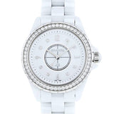Buy Shop Chanel J12 Quartz Diamonds White Dial White Steel Strap Watch for Women - J12 H3110 USA Online
