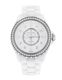 Buy Shop Chanel J12 Quartz Diamonds White Dial White Steel Strap Watch for Women - J12 H3110 USA Online