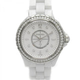 Buy Shop Chanel J12 Quartz Diamonds White Dial White Steel Strap Watch for Women - J12 H3110 USA Online