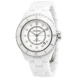 Buy Shop Chanel J12 Quartz Diamonds White Dial White Steel Strap Watch for Women - J12 H3110 USA Online