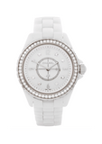 Buy Shop Chanel J12 Quartz Diamonds White Dial White Steel Strap Watch for Women - J12 H3110 USA Online