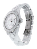 Buy Shop Chanel J12 Quartz Diamonds White Dial White Steel Strap Watch for Women - J12 H5703 USA Online