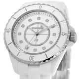 Buy Shop Chanel J12 Quartz Diamonds White Dial White Steel Strap Watch for Women - J12 H5703 USA Online