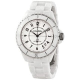 Buy Shop Chanel J12 Quartz Diamonds White Dial White Steel Strap Watch for Women - J12 H5703 USA Online
