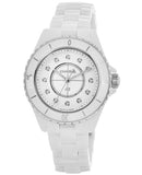 Buy Shop Chanel J12 Quartz Diamonds White Dial White Steel Strap Watch for Women - J12 H5703 USA Online