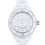Buy Shop Chanel J12 Quartz Diamonds White Dial White Steel Strap Watch for Women - J12 H5703 USA Online