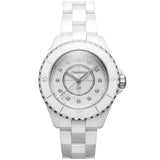 Buy Shop Chanel J12 Quartz Diamonds White Dial White Steel Strap Watch for Women - J12 H5703 USA Online
