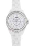 Buy Shop Chanel J12 Quartz Diamonds White Dial White Steel Strap Watch for Women - J12 H6418 USA Online