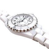 Buy Shop Chanel J12 Quartz White Dial White Steel Strap Watch for Women - J12 H5698 USA Online