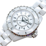 Buy Shop Chanel J12 Quartz White Dial White Steel Strap Watch for Women - J12 H5698 USA Online