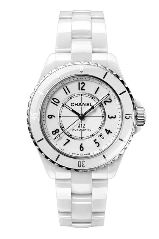 Buy Shop Chanel J12 Quartz White Dial White Steel Strap Watch for Women - J12 H5698 USA Online