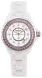 Buy Shop Chanel J12 Sapphire Bezel Ceramic White Dial White Steel Strap Watch for Women - J12 H2010 USA Online