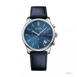 Buy Shop Hugo Boss Time One Blue Dial Black Leather Strap Watch for Men - 1513431 USA Online