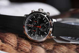 Buy Shop Tissot PRC 200 Chronograph Black Dial Black Rubber Strap Watch for Men - T114.417.17.057.00 USA Online