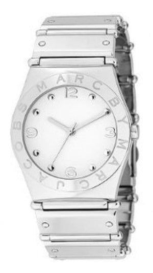 Buy Shop Marc Jacobs Amy White Dial Silver Steel Strap Watch for Women - MBM8518 USA Online