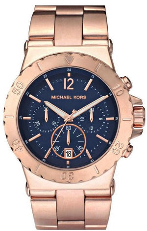 Buy Shop Michael Kors Bel Aire Blue Dial Rose Gold Steel Strap Watch for Women - MK5410 USA Online